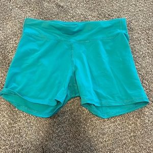 Teal athletic shorts
